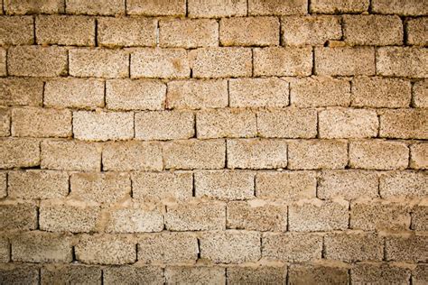 Wall from Cinder Block As a Background Stock Image - Image of detail ...