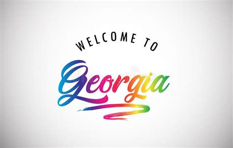 Welcome to Georgia poster stock vector. Illustration of card - 159350133