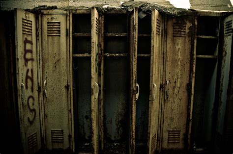 Locker Up | Collection of old lockers at Ellerbe Road School… | Flickr