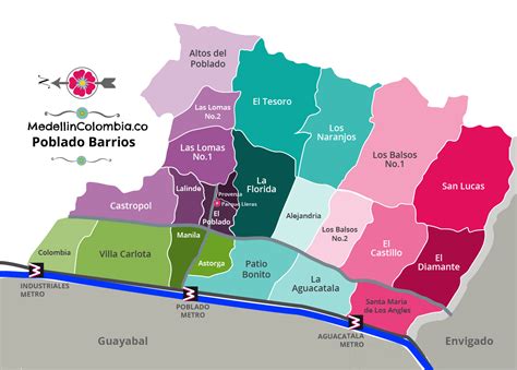 Mapa De Medellin Con Barrios