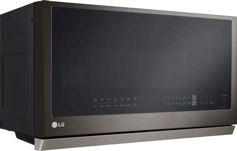 LG 2.1 Cu. Ft. PrintProof™ Black Stainless Steel Over The Range Microwave | Yale Appliance ...