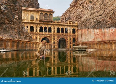 Galta Ji or Monkey Temple in Jaipur. Ancient Hindu Temple in Jauipir, India Stock Image - Image ...