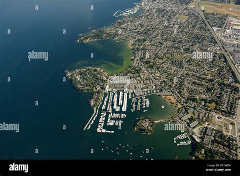 Aerial of Sidney, BC Canada Stock Photo - Alamy