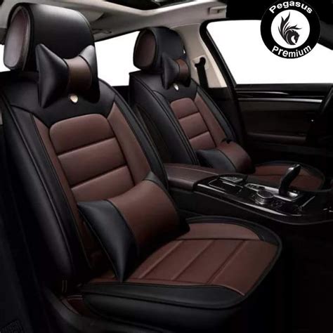 Kia Seltos Seat Covers in Black and Coffee Fully Customized, Pegasus Premium