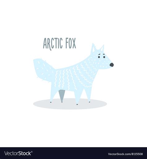 Arctic fox Royalty Free Vector Image - VectorStock