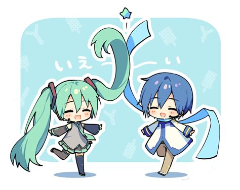 Kaito And Miku Chibi