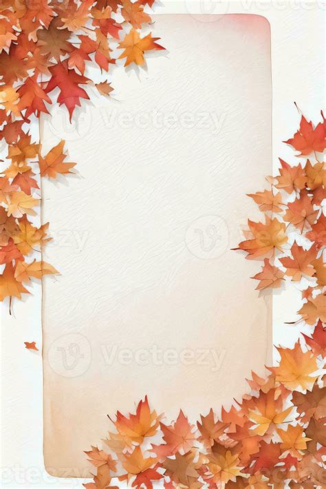 Background with Watercolor Fall Leaves 30009410 Stock Photo at Vecteezy