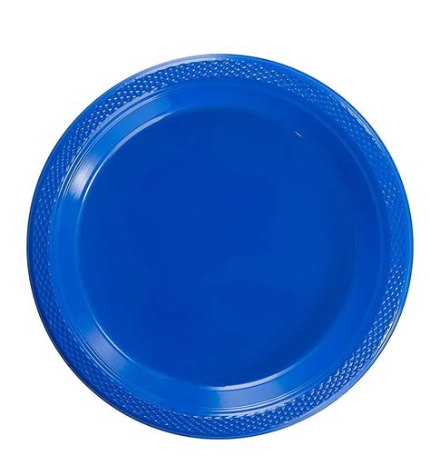 Exquisite 7" Disposable Plastic Plates - 50 Count Party Pack Plates ...