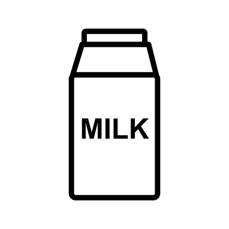 Vector Milk Icon 450344 Vector Art at Vecteezy