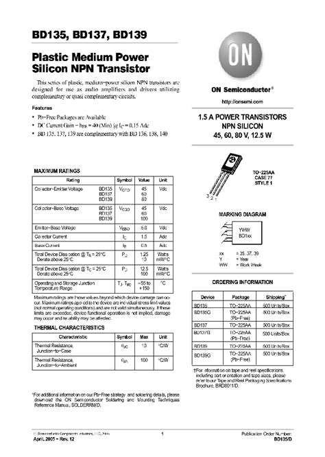 BD139_4659364.PDF Datasheet Download --- IC-ON-LINE