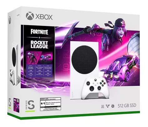 Console Xbox Series S 512gb: Pacote Fortnite E Rocket League Cor Branco | Parcelamento sem juros