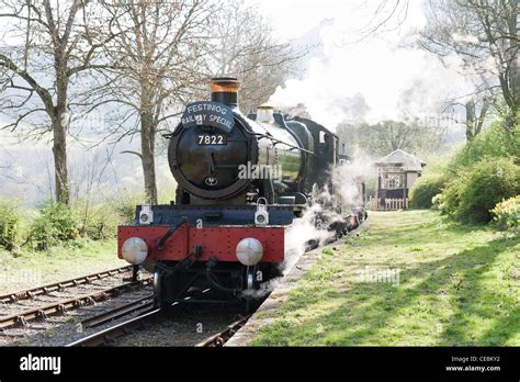 A steam locomotive on the Llangollen Railway Stock Photo - Alamy