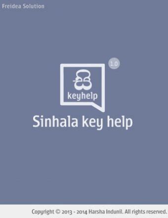 Sinhala KeyHelp - Software Informer. Sinhala KeyHelp provides a fast and easy way to type in ...