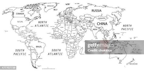 3,263 Asia Map Black And White Stock Photos, High-Res Pictures, and ...