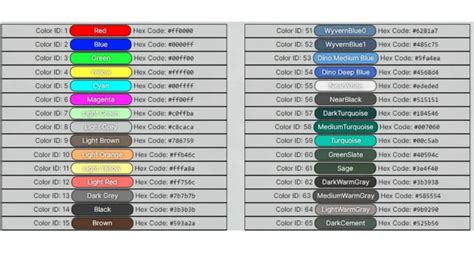 ARK Survival Evolved Color IDs Guide - Touch, Tap, Play