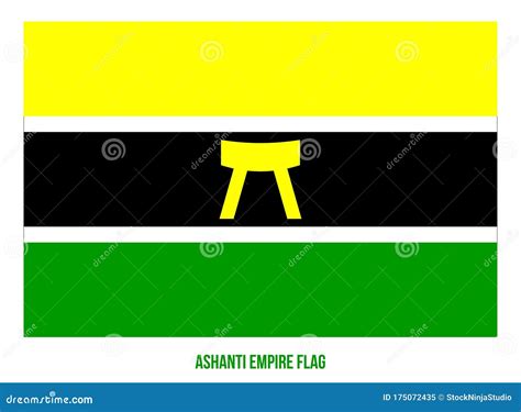 Ashanti Empire Flag Waving Vector Illustration On White Background ...