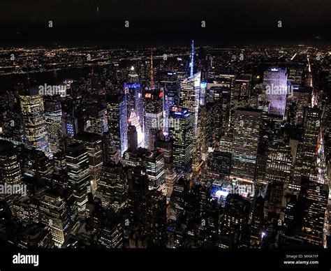 Times Square Night View from the Top Stock Photo - Alamy