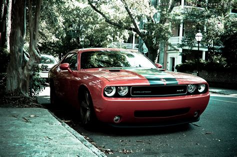 Red Dodge Challenger coupe, car, muscle cars, Dodge, Dodge Challenger ...