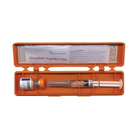 Glucagen®, (Glucagon) with Diluent, Injection Kit, vial w/Syringe, 1mg, SDV, 1mL Vial | McGuff ...