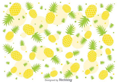 Fresh Ananas Pineapple Vector Pattern - Download Free Vector Art, Stock ...