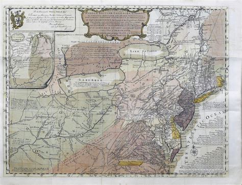 Lewis Evans. Map of the Middle British Colonies. 1755. – Arader Galleries