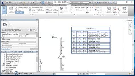 Door Window And Finish Schedules In Revit You