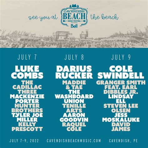 Cavendish Beach Music Festival 2022 Lineup | Grooveist