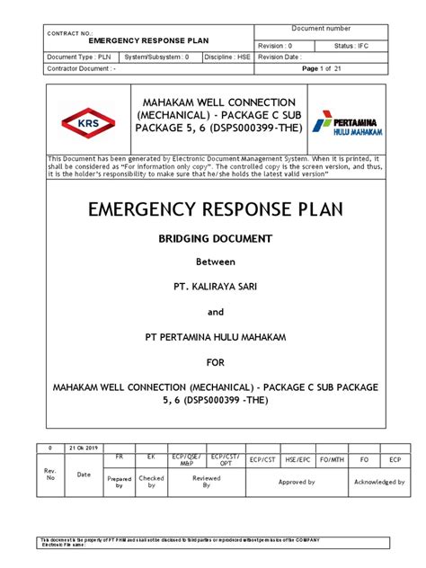 ERP Bridging Document Rev 00 | Emergency | Paramedic