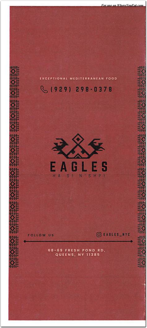 Eagles Restaurant in Queens / Menus & Photos