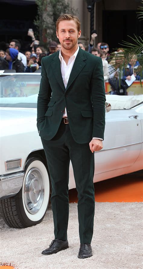 Ryan Gosling Green Suit