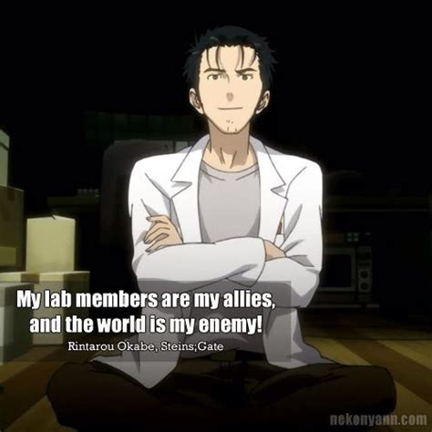 Rintarou Okabe | Steins, Gate, Anime quotes inspirational