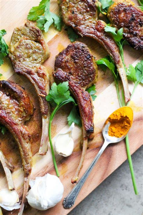 Turmeric Garlic Pan Fried Lamb Chops – What Great Grandma Ate