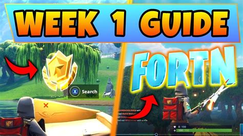 Fortnite WEEK 1 CHALLENGES GUIDE! - Treasure Map Location, FORTNITE ...