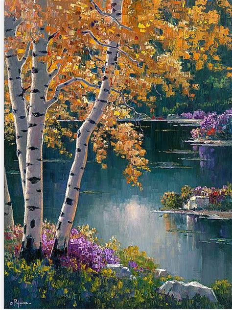 Sedona Aspens by Bob Pejman | Landscape paintings, Landscape paintings acrylic, Oil painting ...
