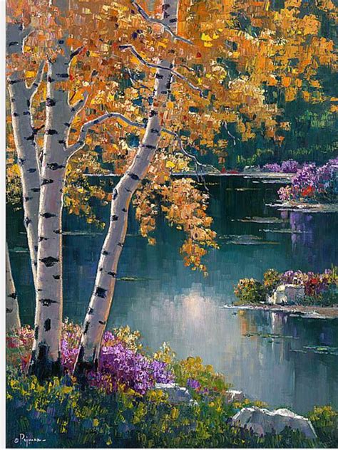 Sedona Aspens by Bob Pejman | Landscape paintings, Landscape paintings acrylic, Oil painting ...