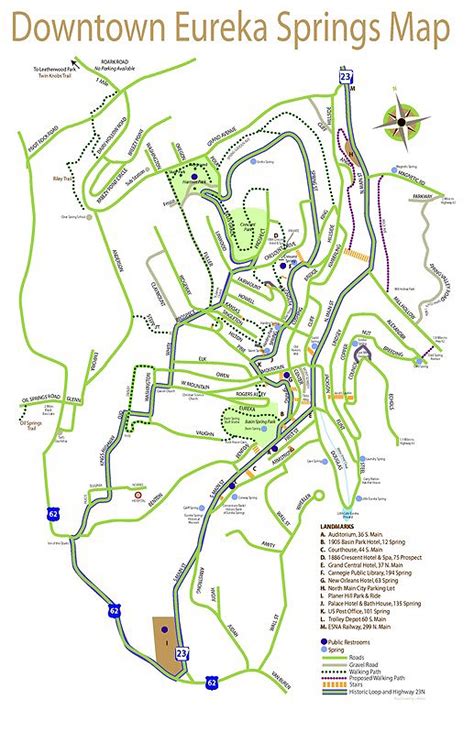 Eureka Springs Attractions Map