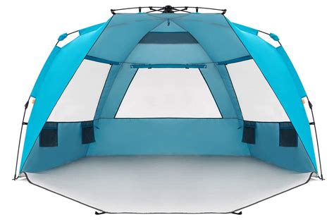 Outsunny Pop Up Beach Tent Sun Shade Shelter For 1-2 Person UV Protection Waterproof Extendable ...