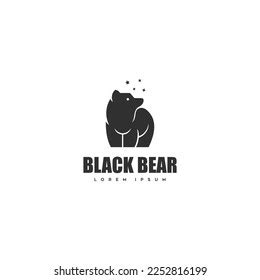 Black Bear Vector Logo Design Inspiration Stock Vector (Royalty Free ...