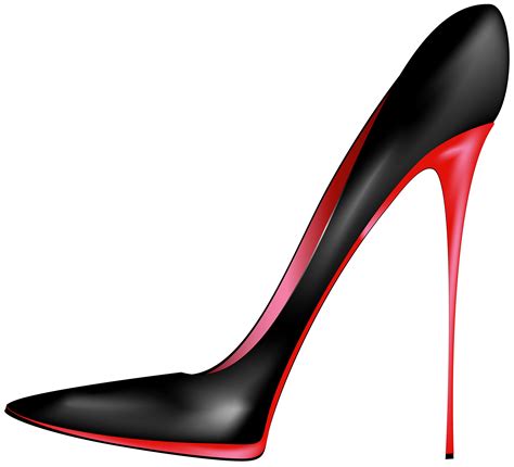 Black Red High Heels PNG Clip Art - Best WEB Clipart