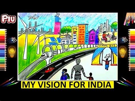 My Dream India Drawing | Future Vision Of India Drawing