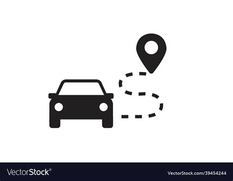 Car location icon Royalty Free Vector Image - VectorStock