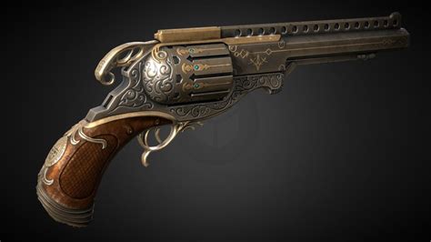 Steampunk Handgun - Download Free 3D model by proskomid [f3faac5 ...