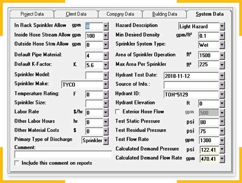 Hydraulic Calculation Services For Sprinkler System