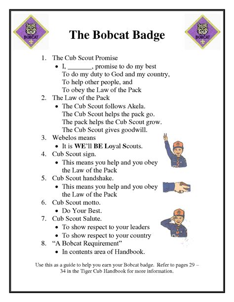 Cub Scout Bobcat Clipart Images