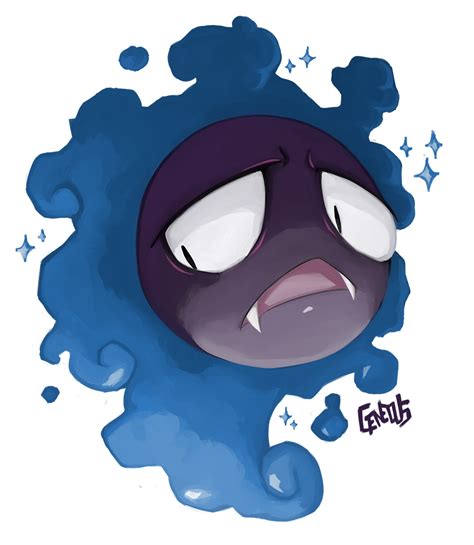 Random Pokemon Day 3 - SHINY GASTLY by geneous on DeviantArt