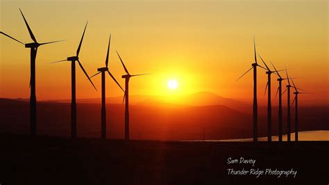 A bladed sunset. | Wind turbine, Turbine, Photography