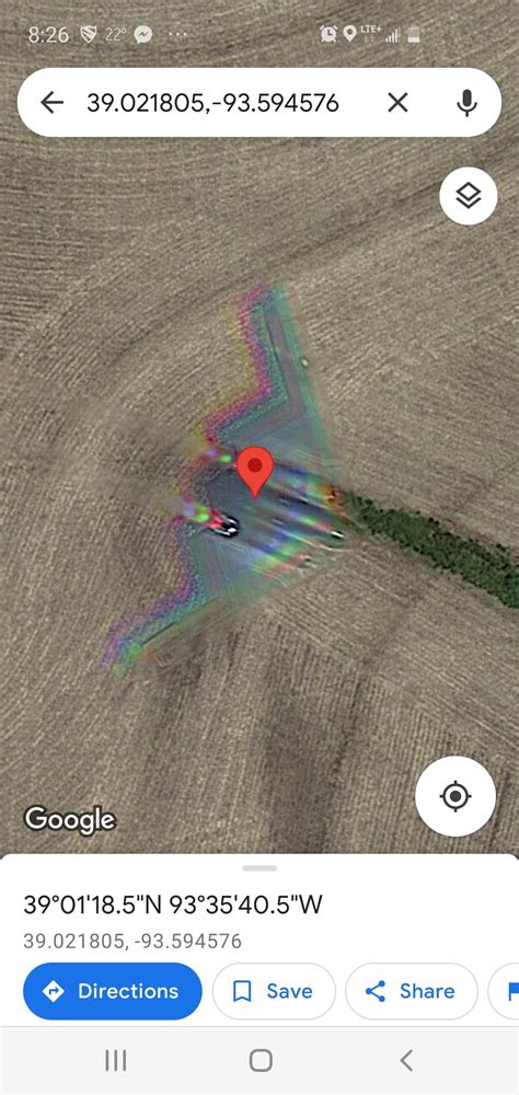 A blurred B2 bomber. : r/Google_Maps_Oddities