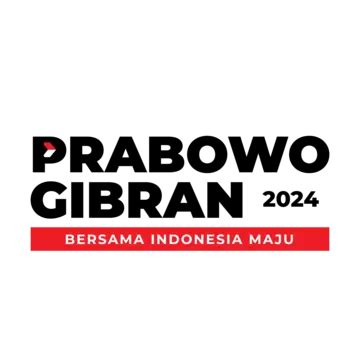 Texto Prabowo Gibran 2024 Con Indonesia Avanzada Vector PNG ,dibujos Prabowo, Gibran, Elección ...