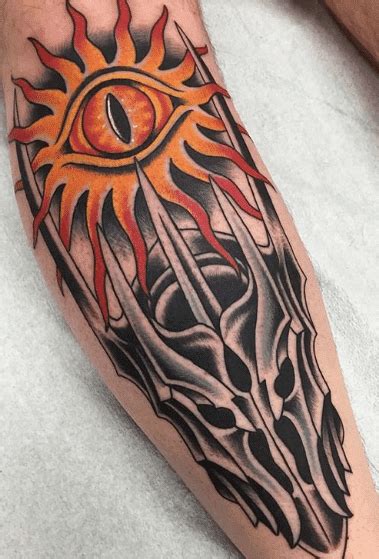 Eye Of Sauron Tattoo: Meaning, Symbolism, Tattoo Design & Tattoo Ideas - TATTOOGOTO