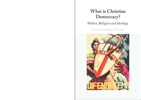 (PDF) What is Christian Democracy? Politics, Religion and Ideology, Cambridge University Press ...